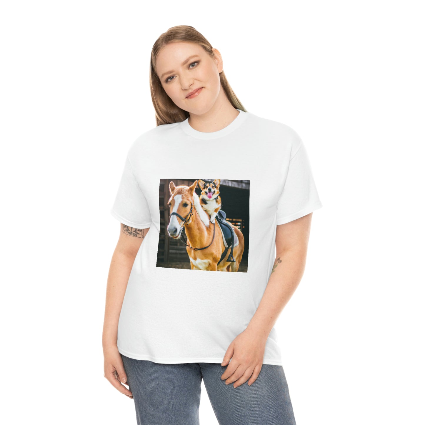 Saddle Up Short Legs Corgi Tshirt