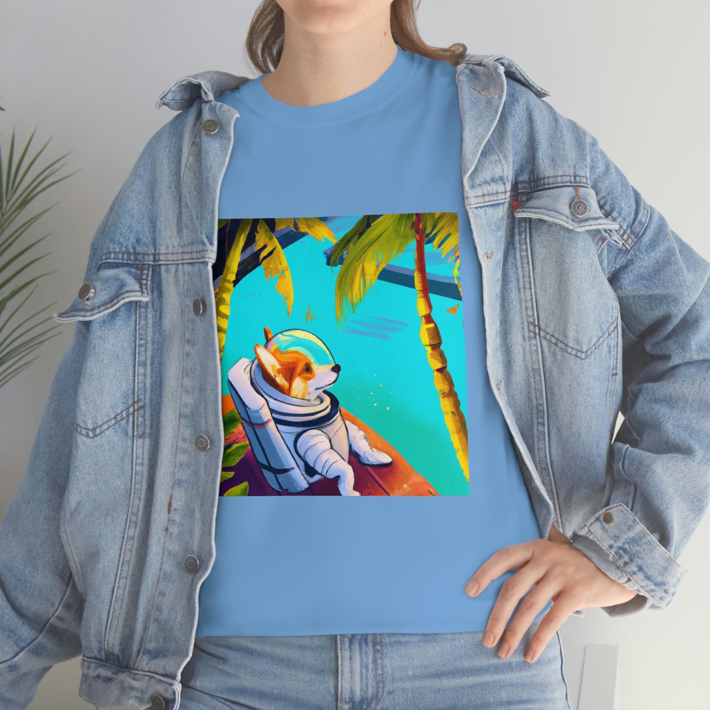 Corgi Spacedog Looking Out Tshirt