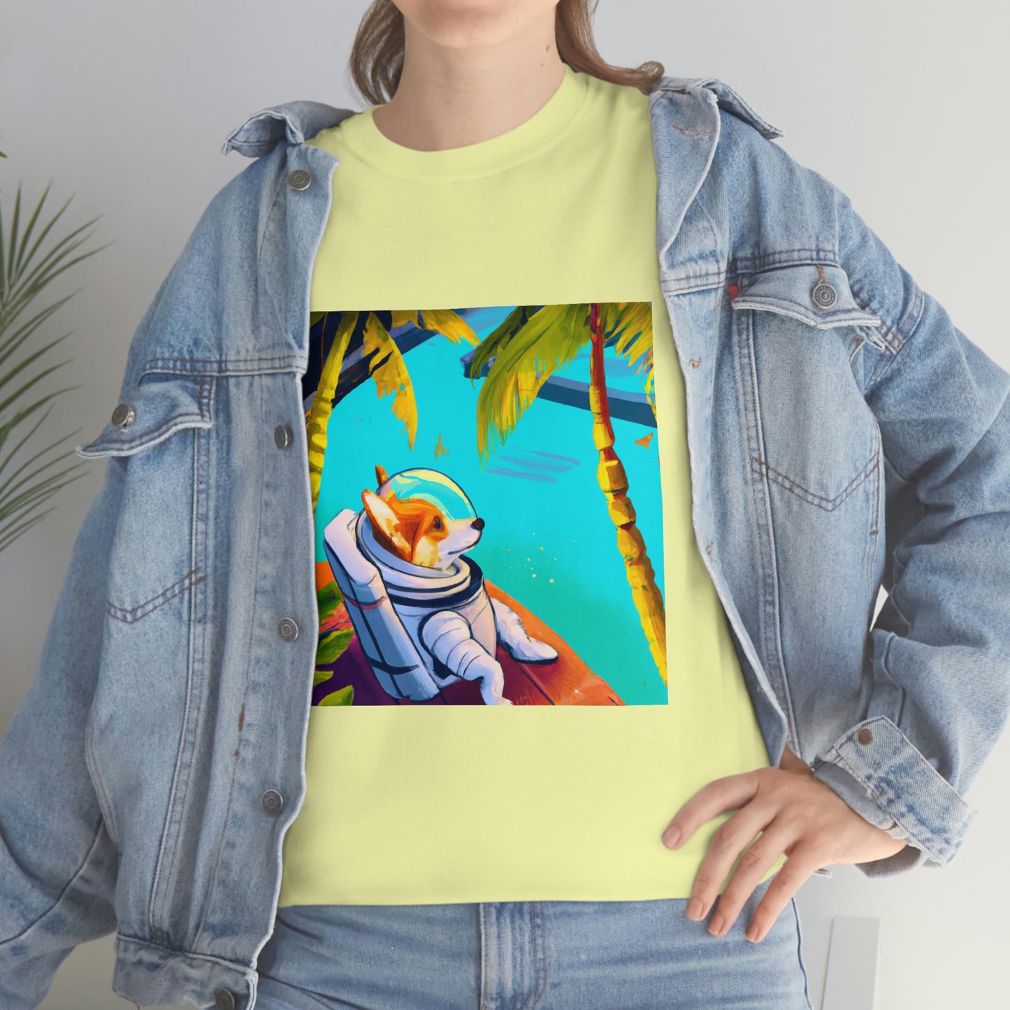 Corgi Spacedog Looking Out Tshirt