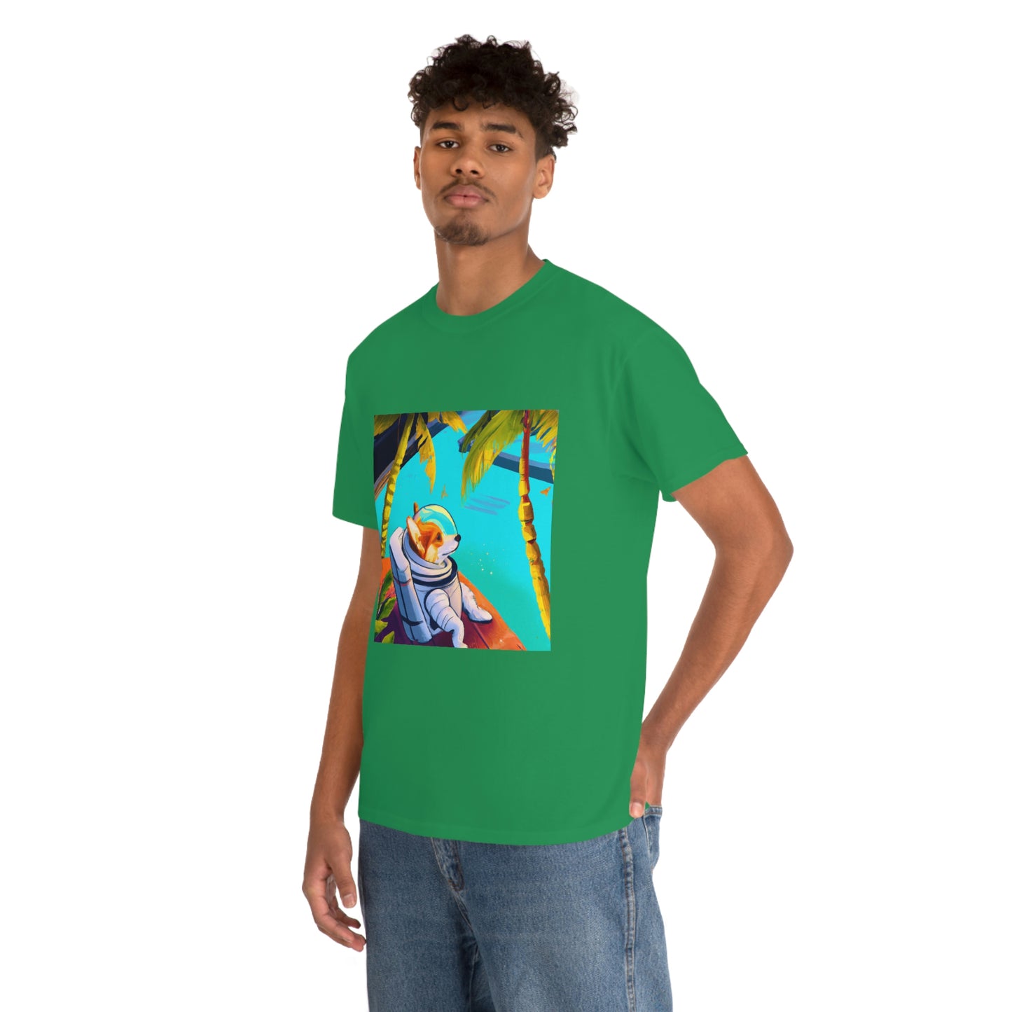 Corgi Spacedog Looking Out Tshirt