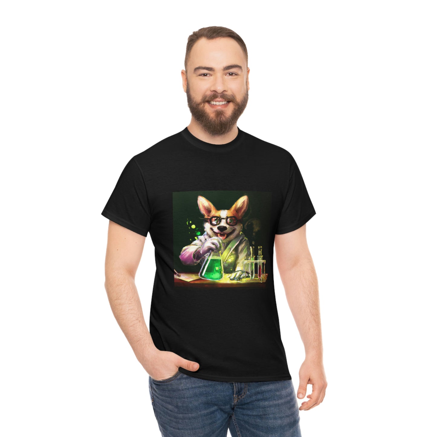 Mad Scientist Corgi Tshirt