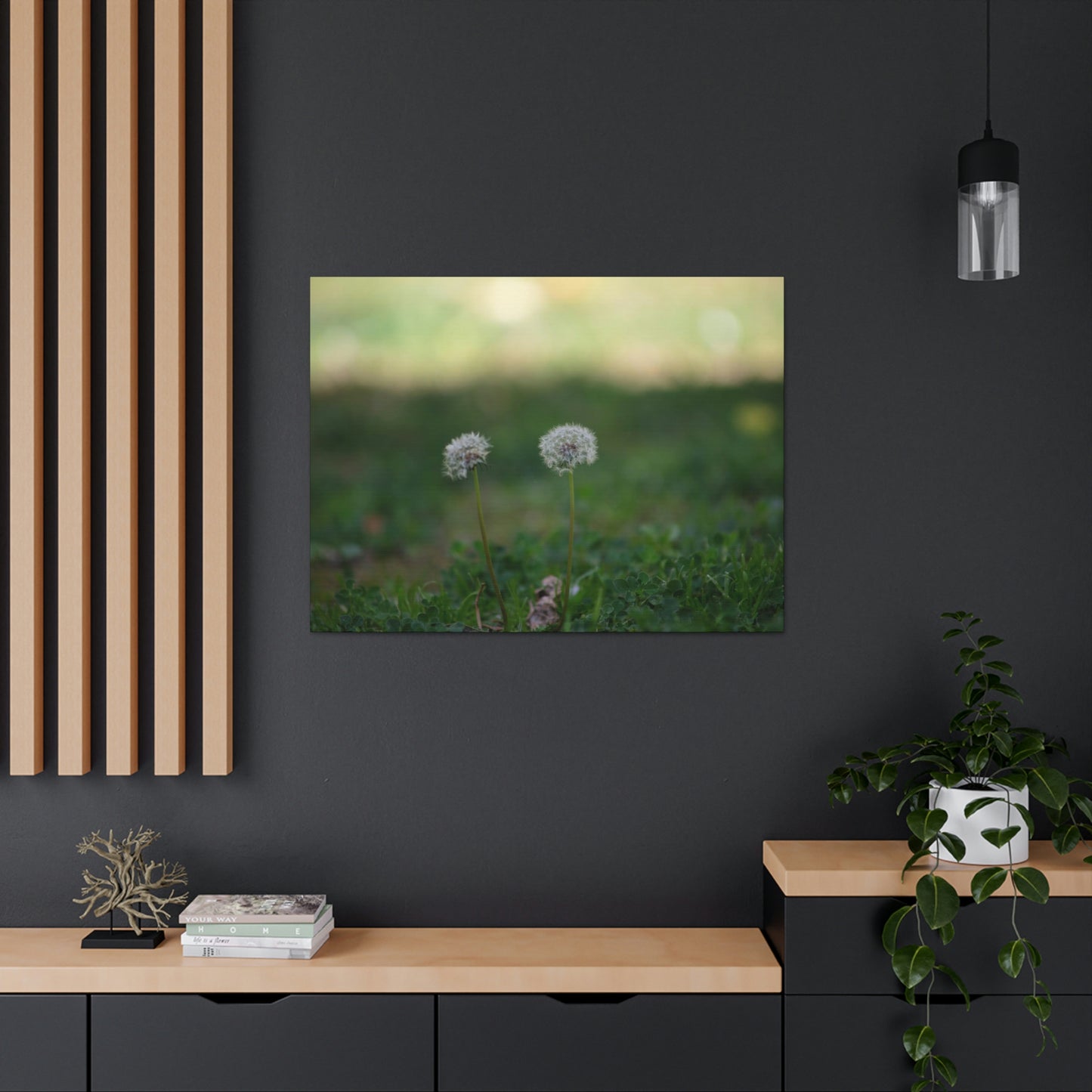 Dandelions Opposing Part 2 Canvas