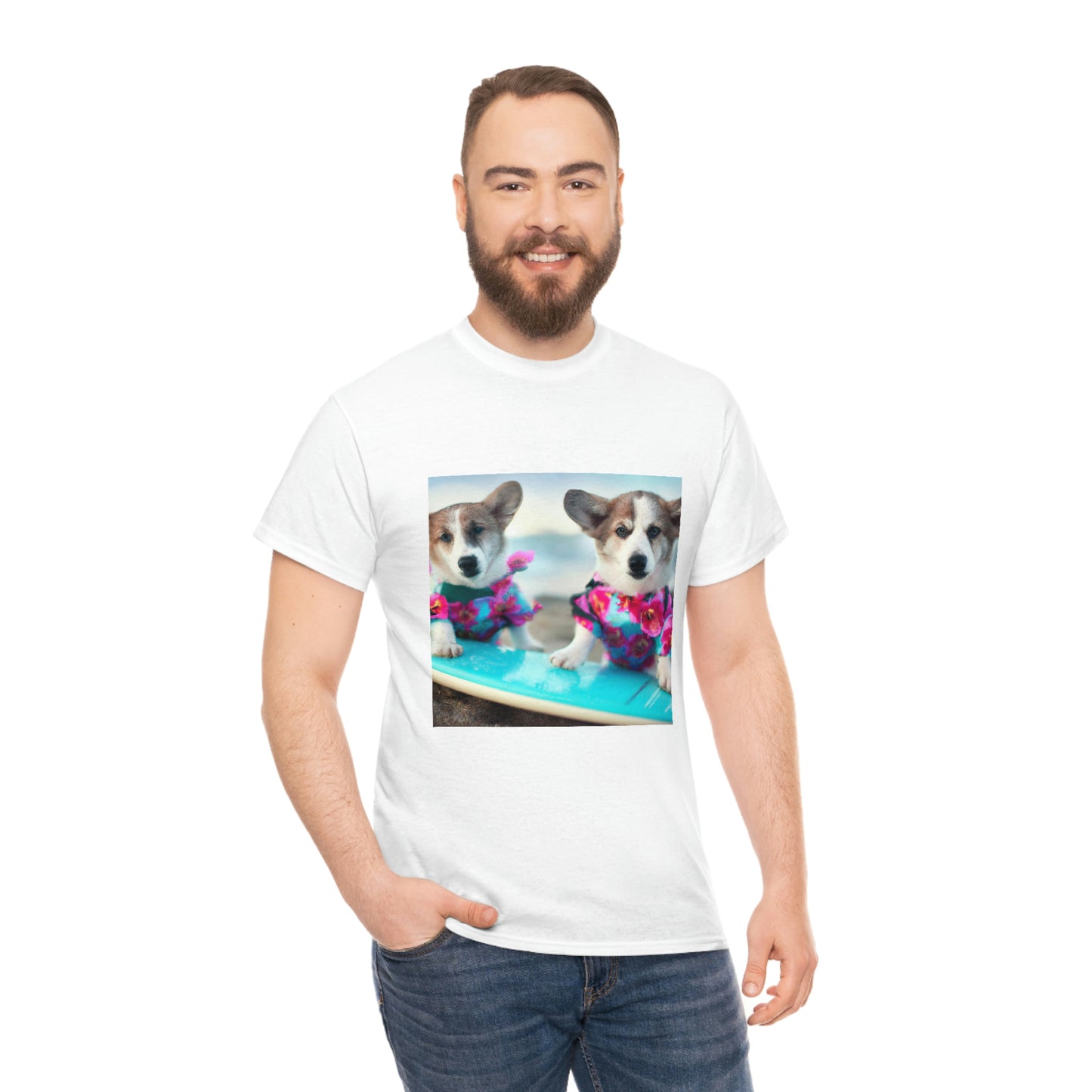 Surfs Up Corgi Tshirt