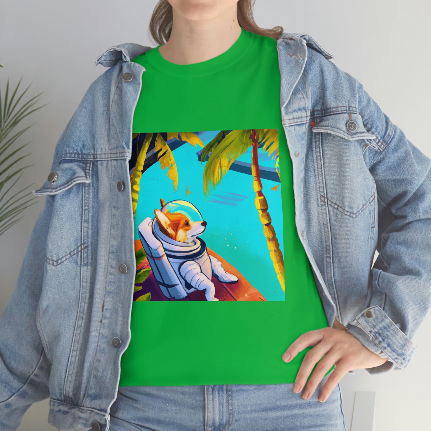 Corgi Spacedog Looking Out Tshirt