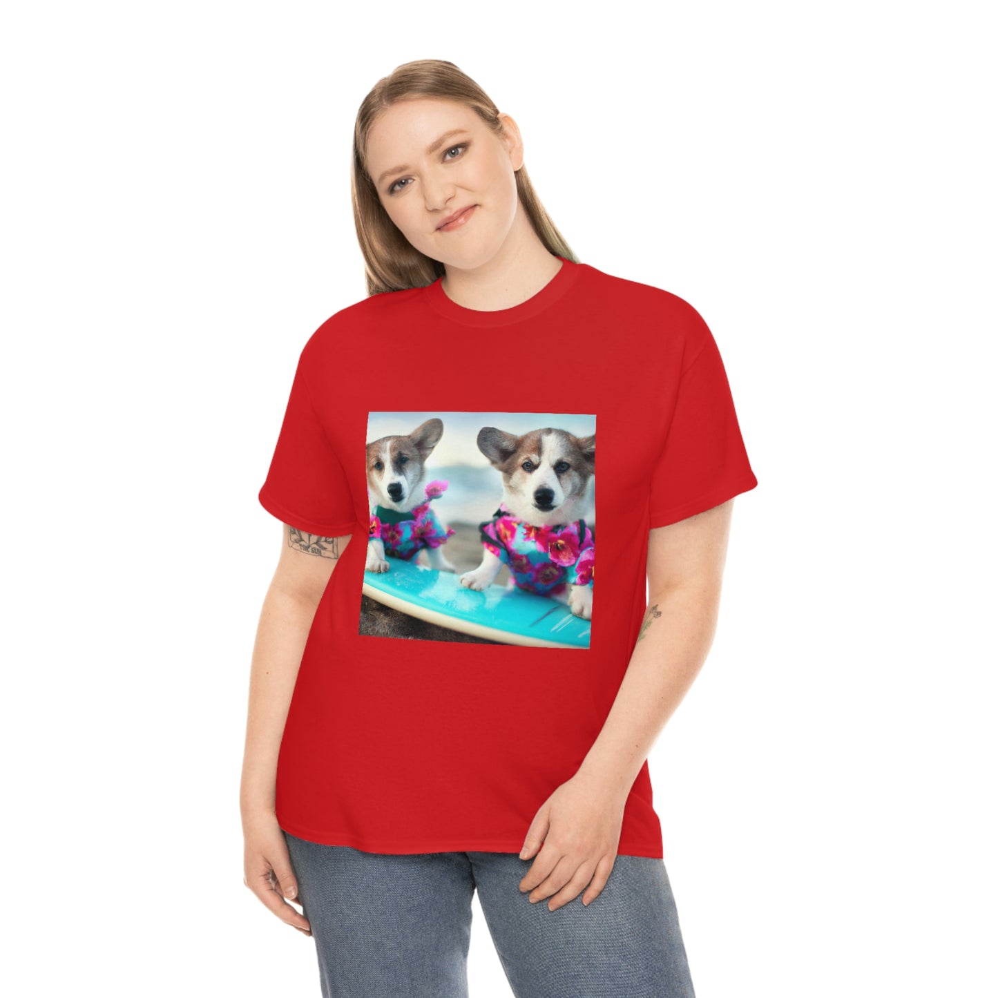 Surfs Up Corgi Tshirt