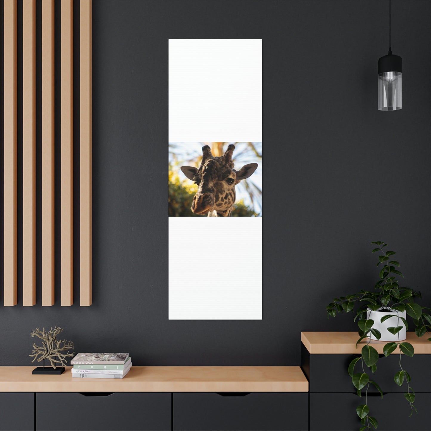 The Giraffe Says Hello Canvas