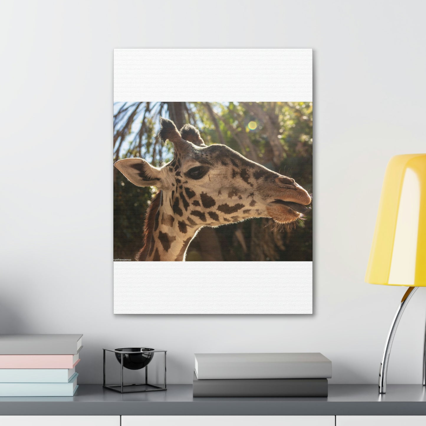 Smiling Giraffe Canvas