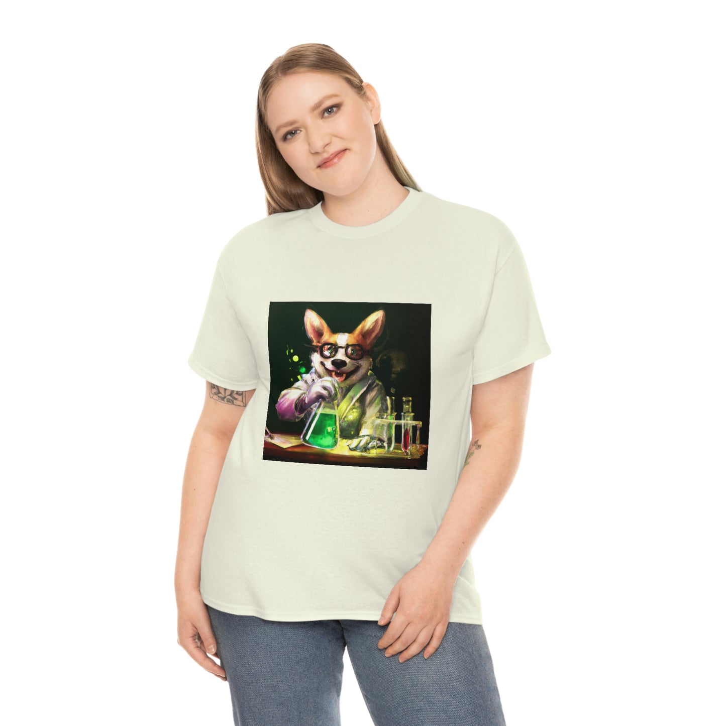 Mad Scientist Corgi Tshirt