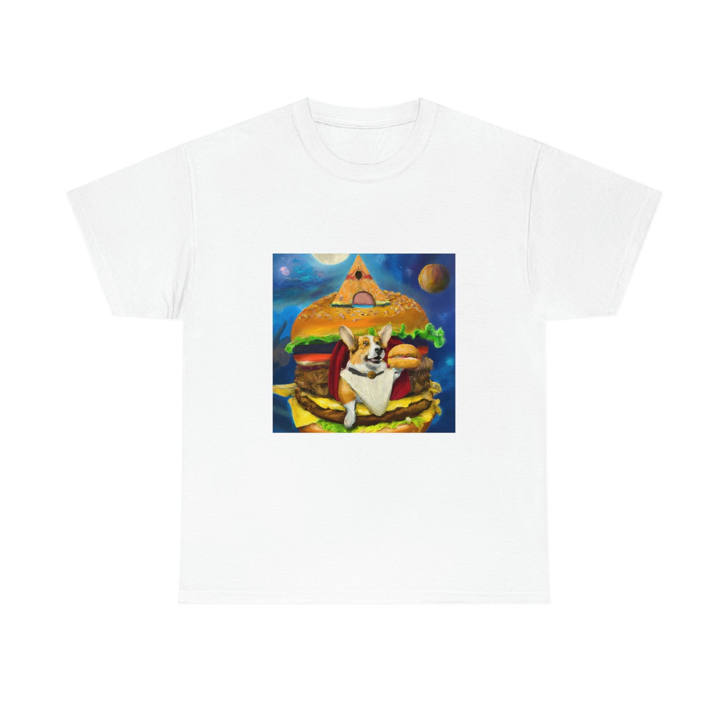 Corgi Burger Psychedelic Tshirt