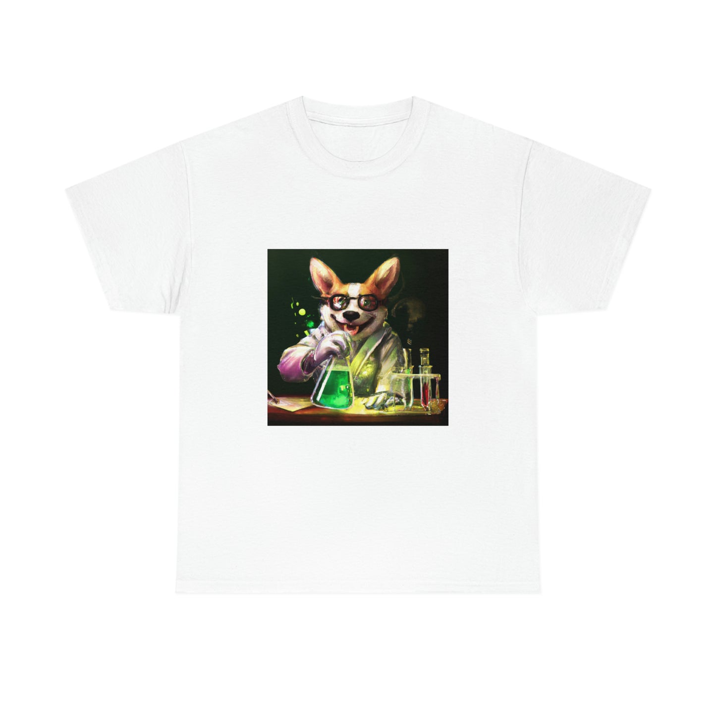 Mad Scientist Corgi Tshirt