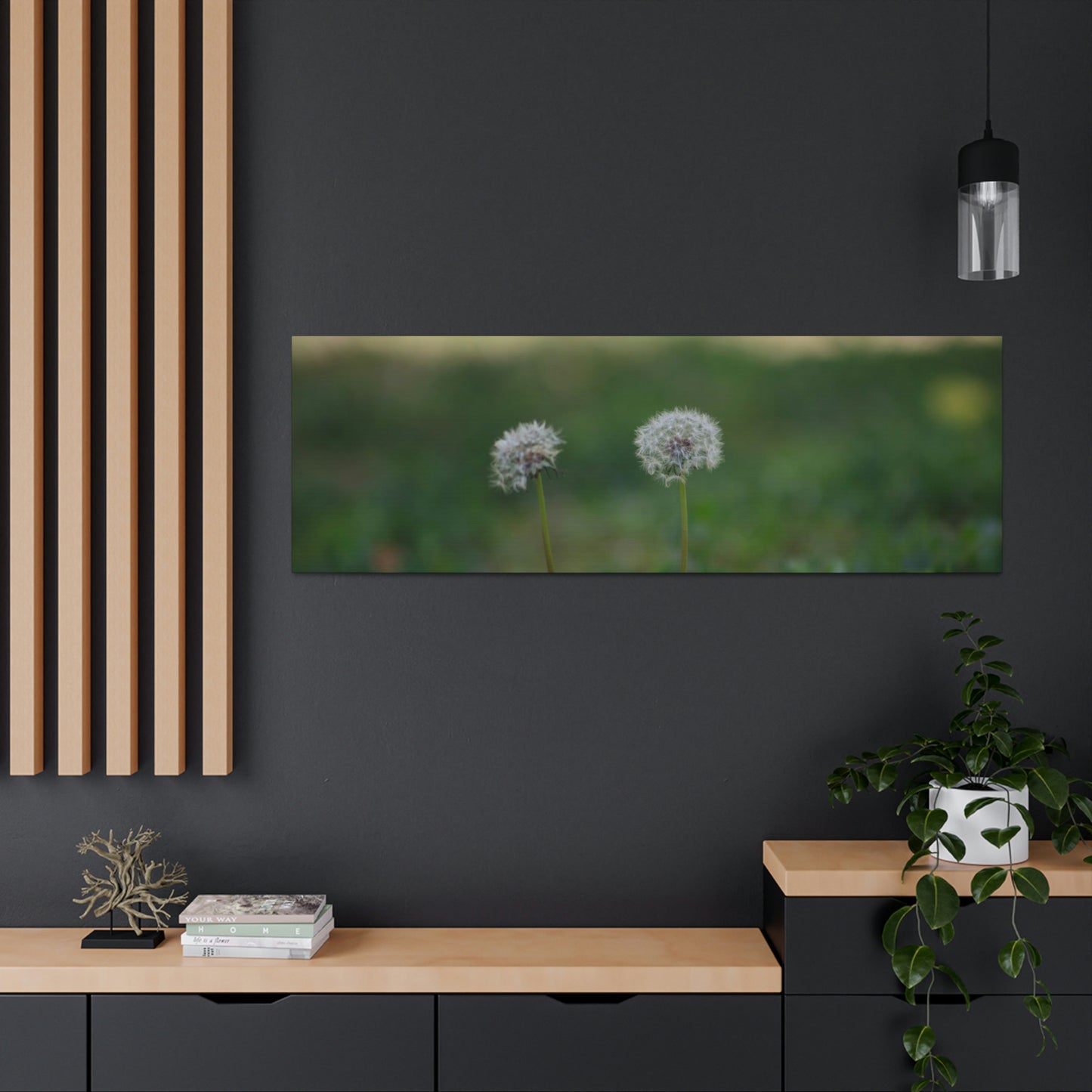 Dandelions Opposing Part 2 Canvas