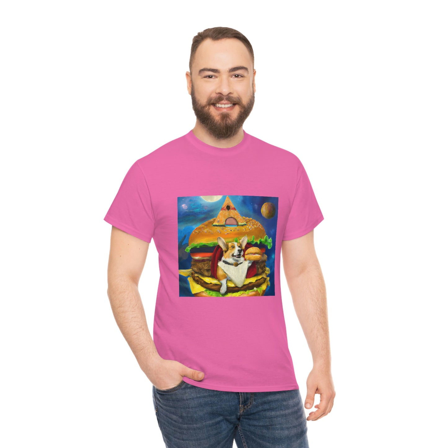 Corgi Burger Psychedelic Tshirt