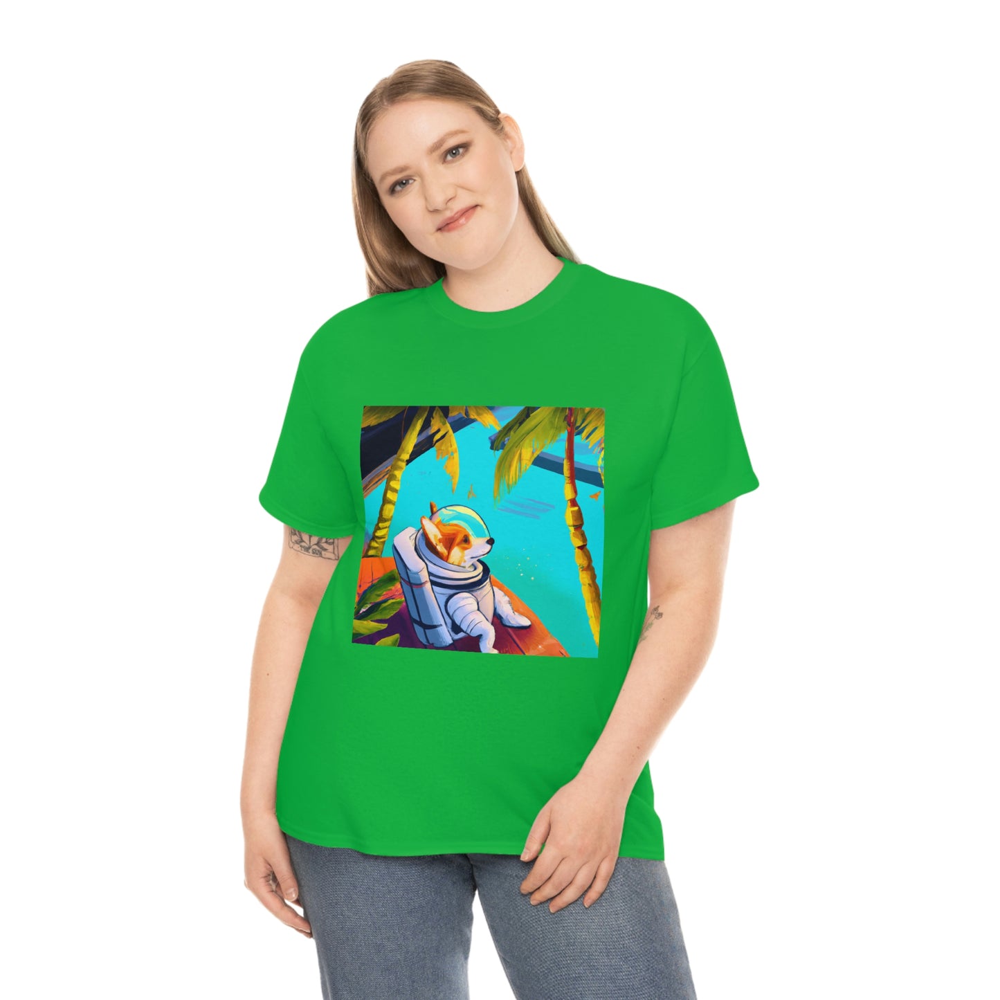 Corgi Spacedog Looking Out Tshirt