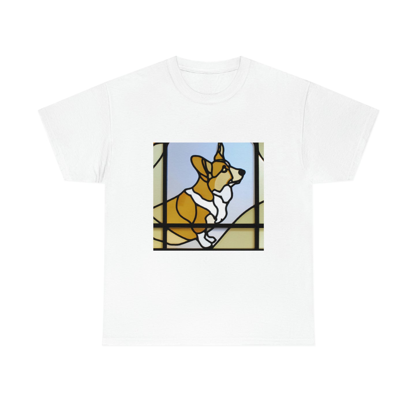 Corgi Stained Glass Tshirt