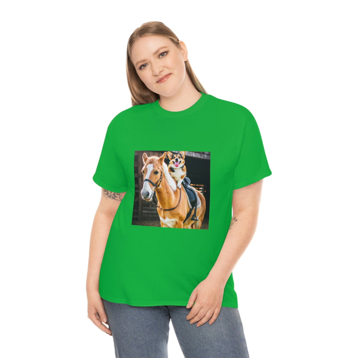 Saddle Up Short Legs Corgi Tshirt