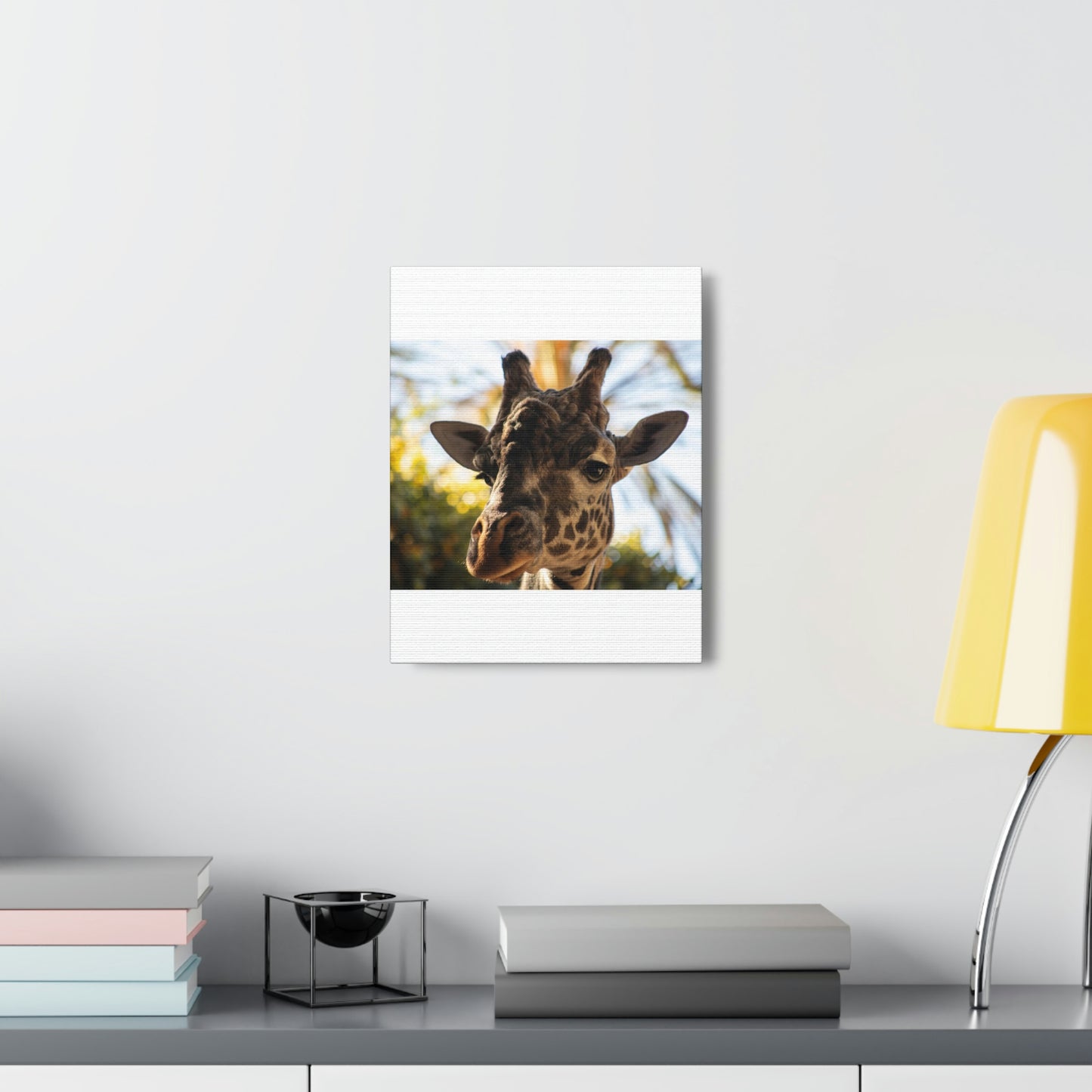 The Giraffe Says Hello Canvas