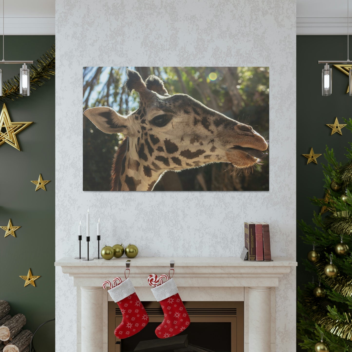 Smiling Giraffe Canvas