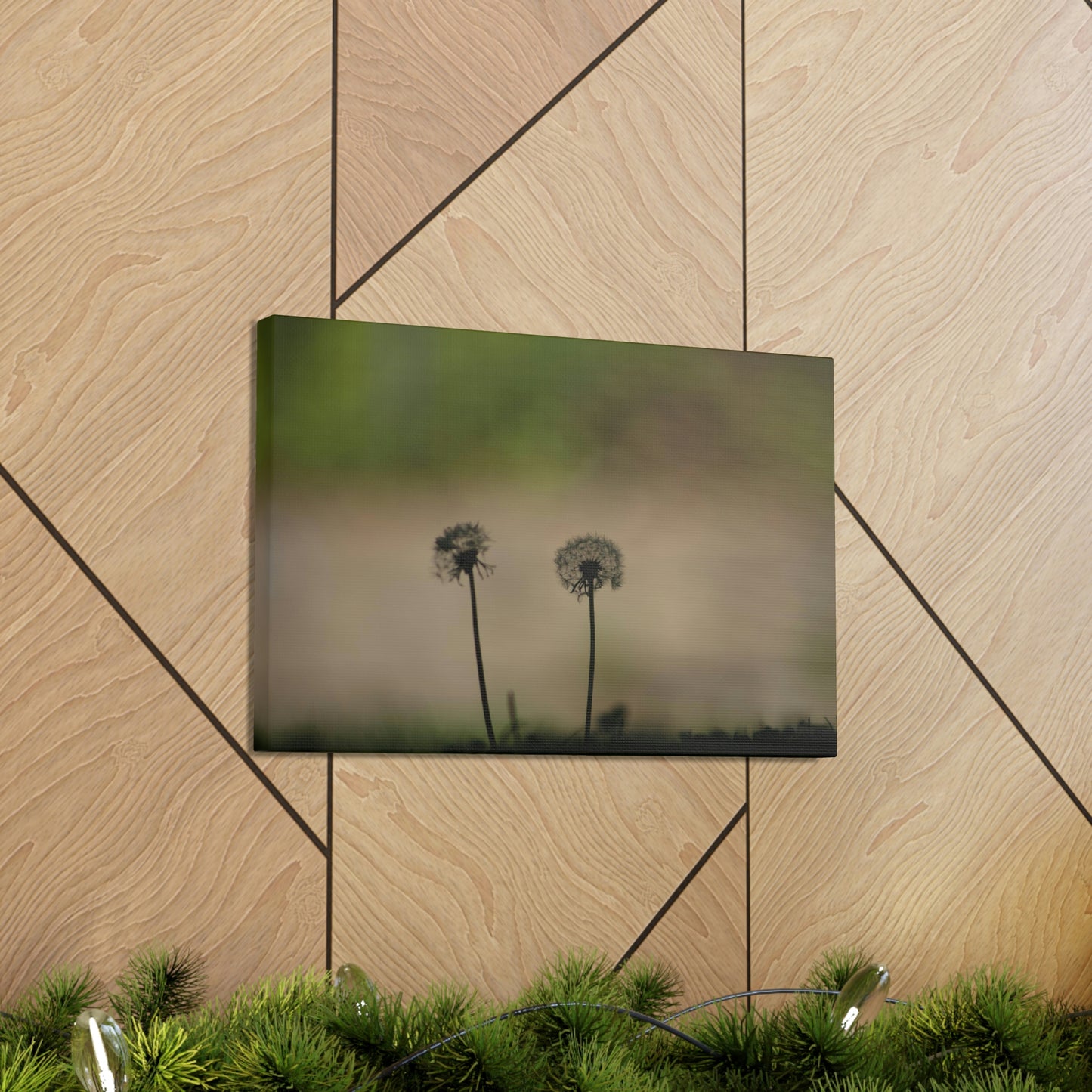 Dandelions Opposing Part 1 Canvas