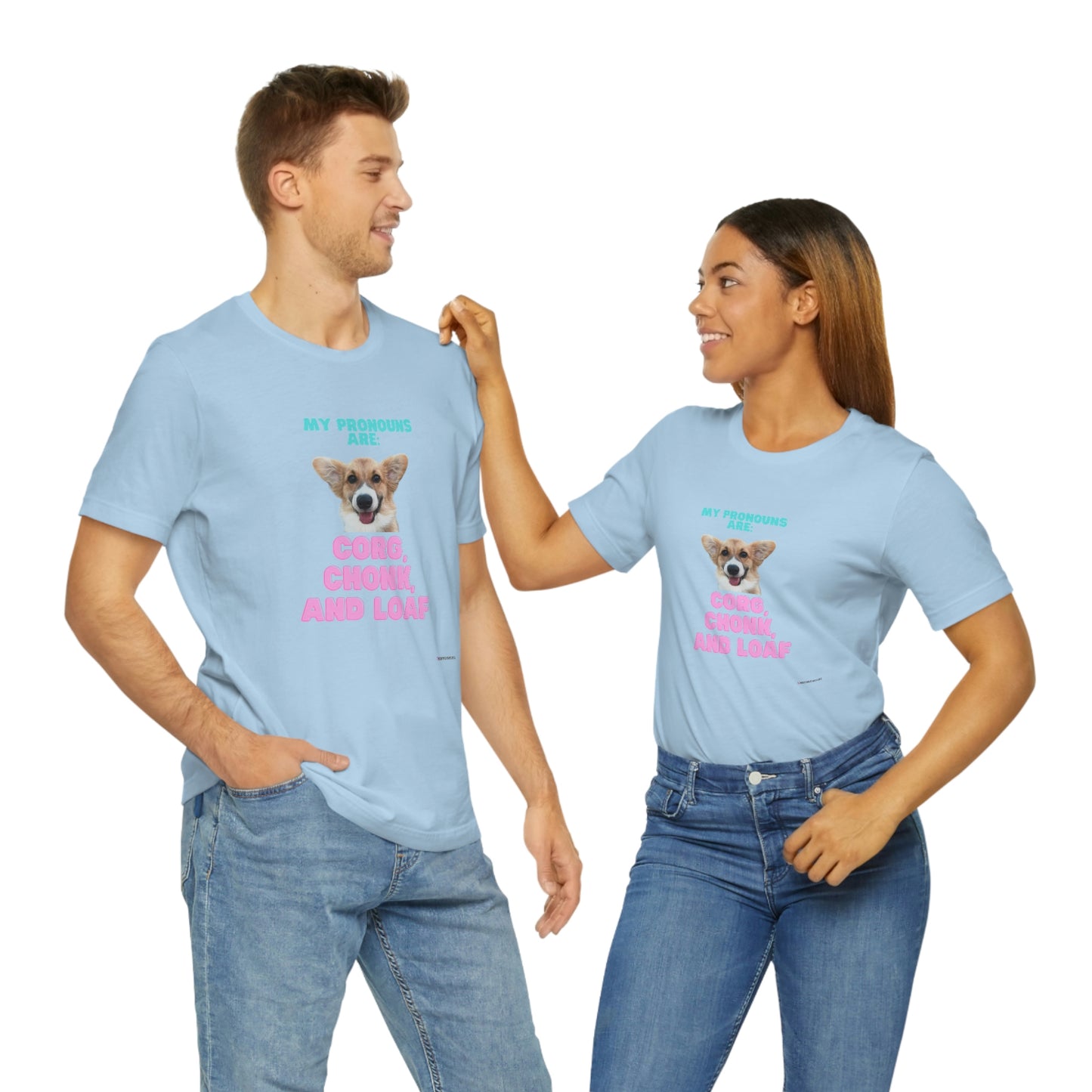 Corgi Pronoun Non-gender Specific T-shirt