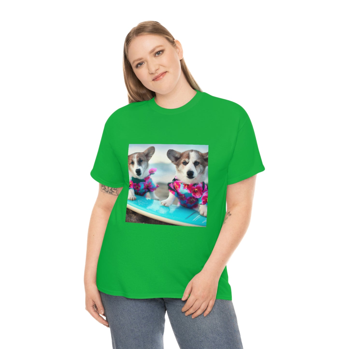 Surfs Up Corgi Tshirt