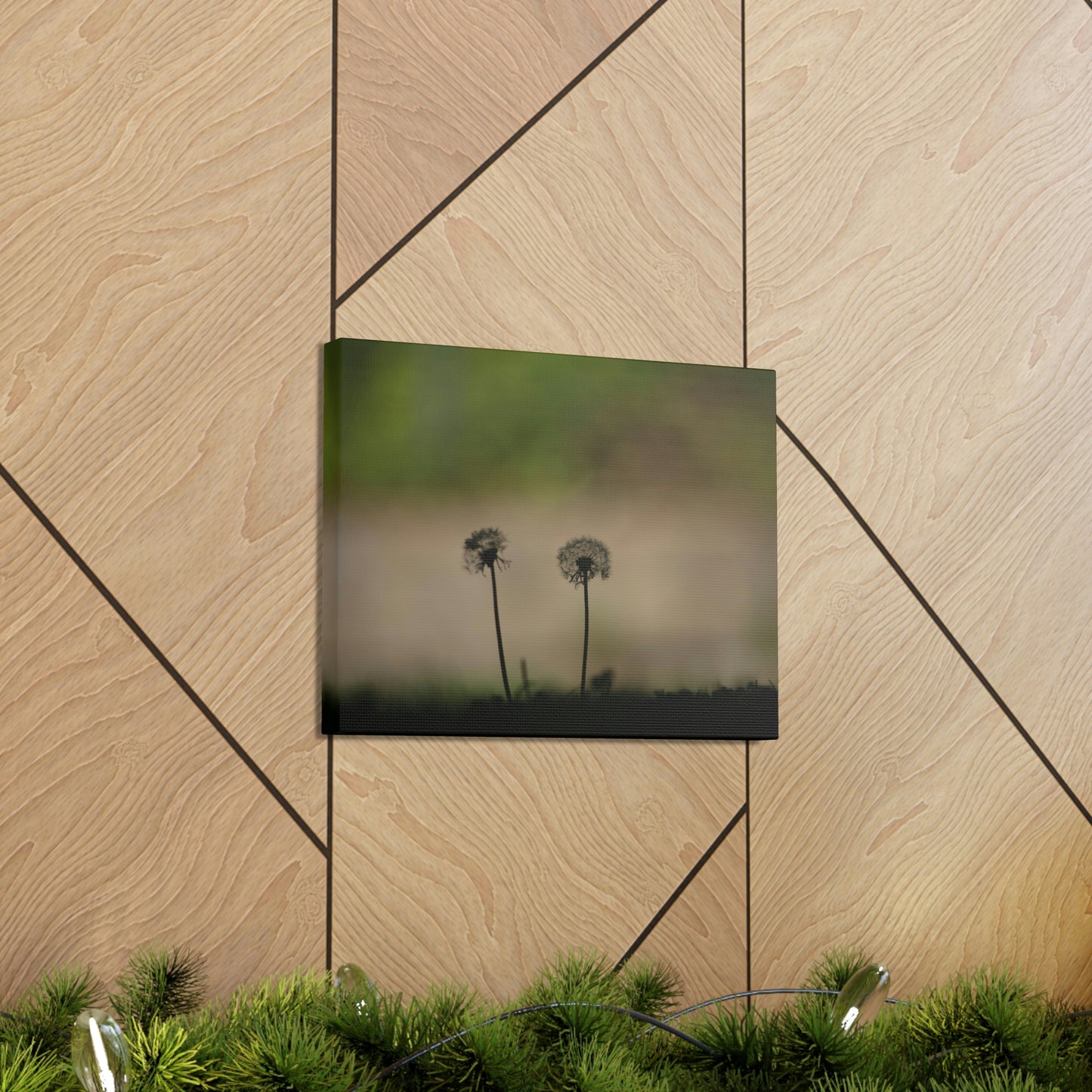 Dandelions Opposing Part 1 Canvas