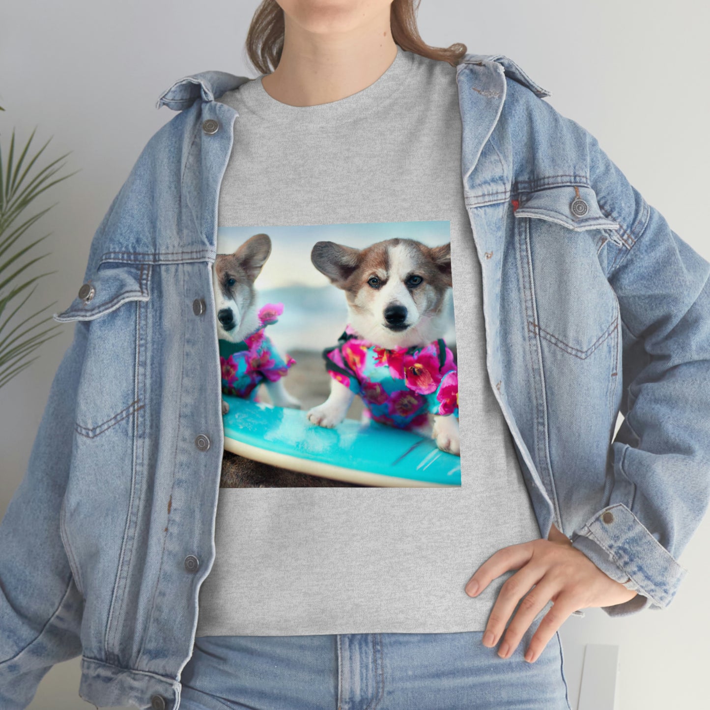 Surfs Up Corgi Tshirt