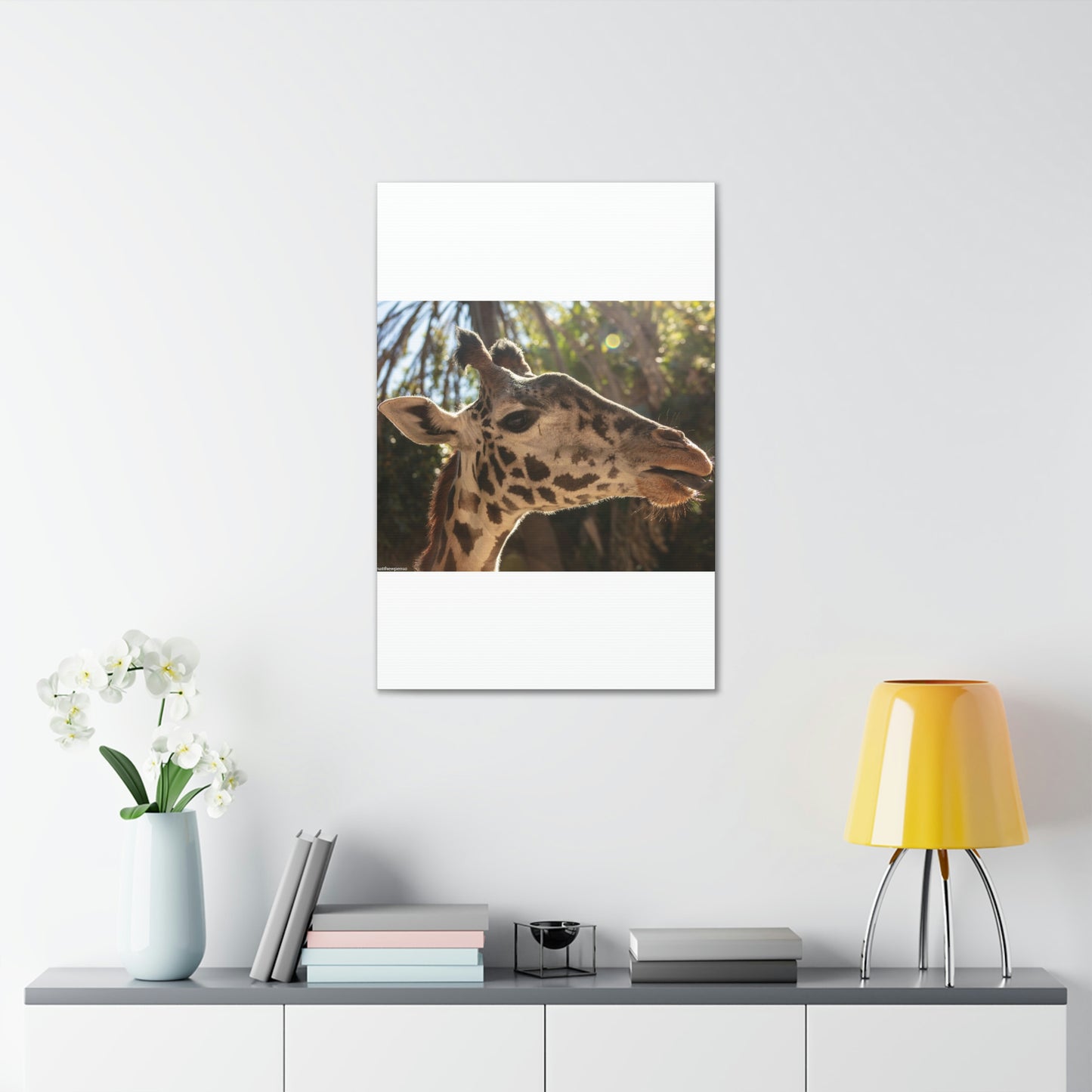 Smiling Giraffe Canvas