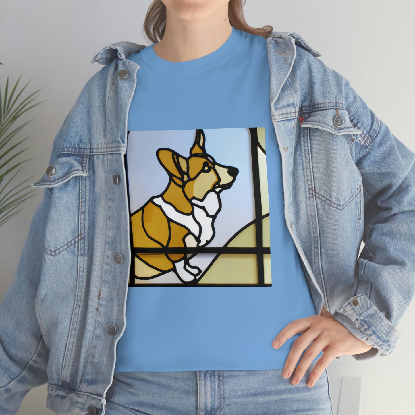 Corgi Stained Glass Tshirt