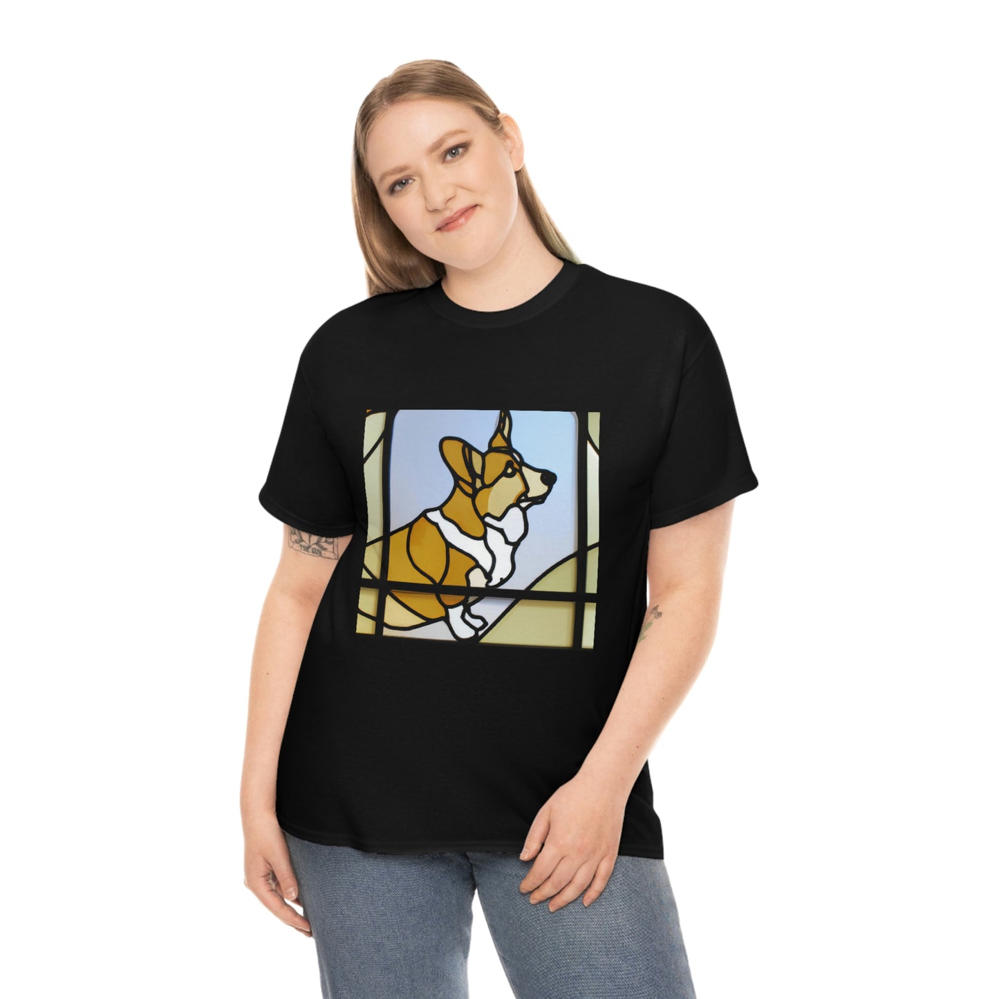 Corgi Stained Glass Tshirt