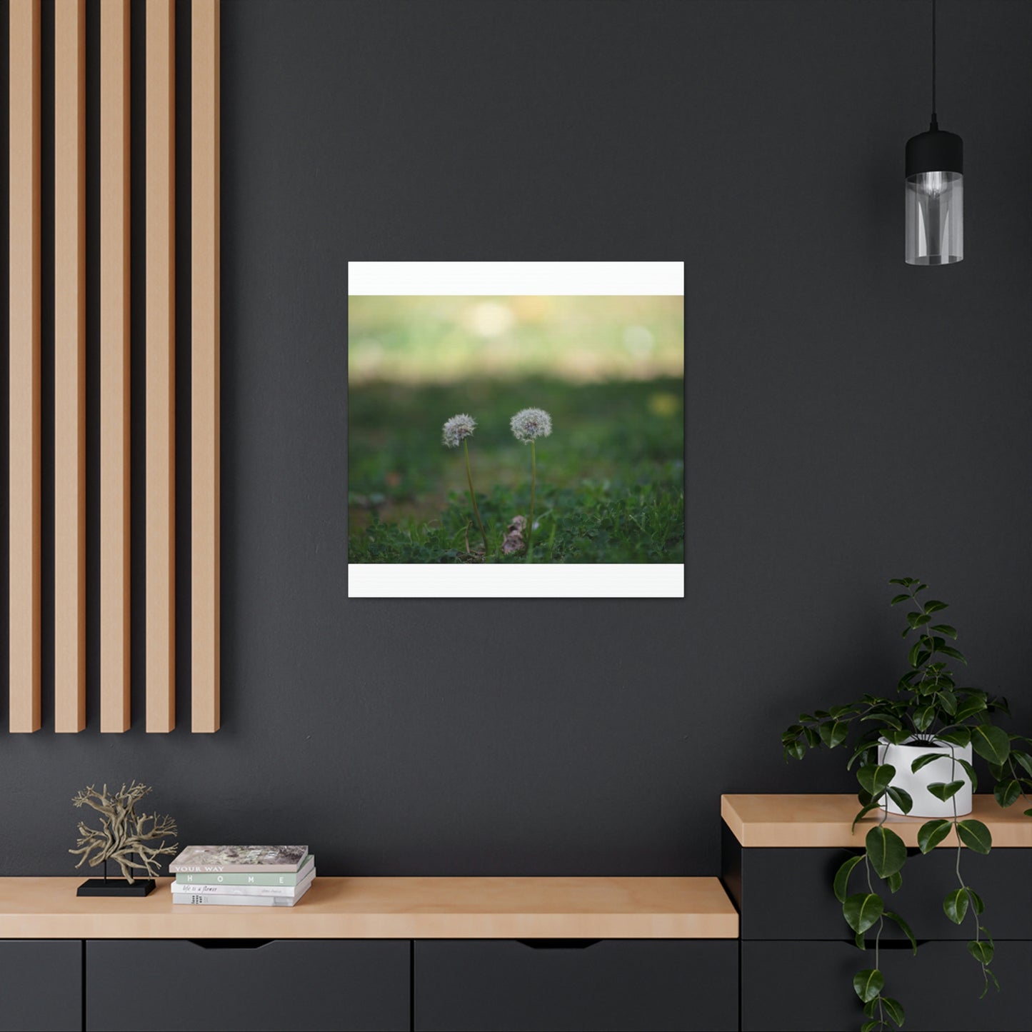 Dandelions Opposing Part 2 Canvas