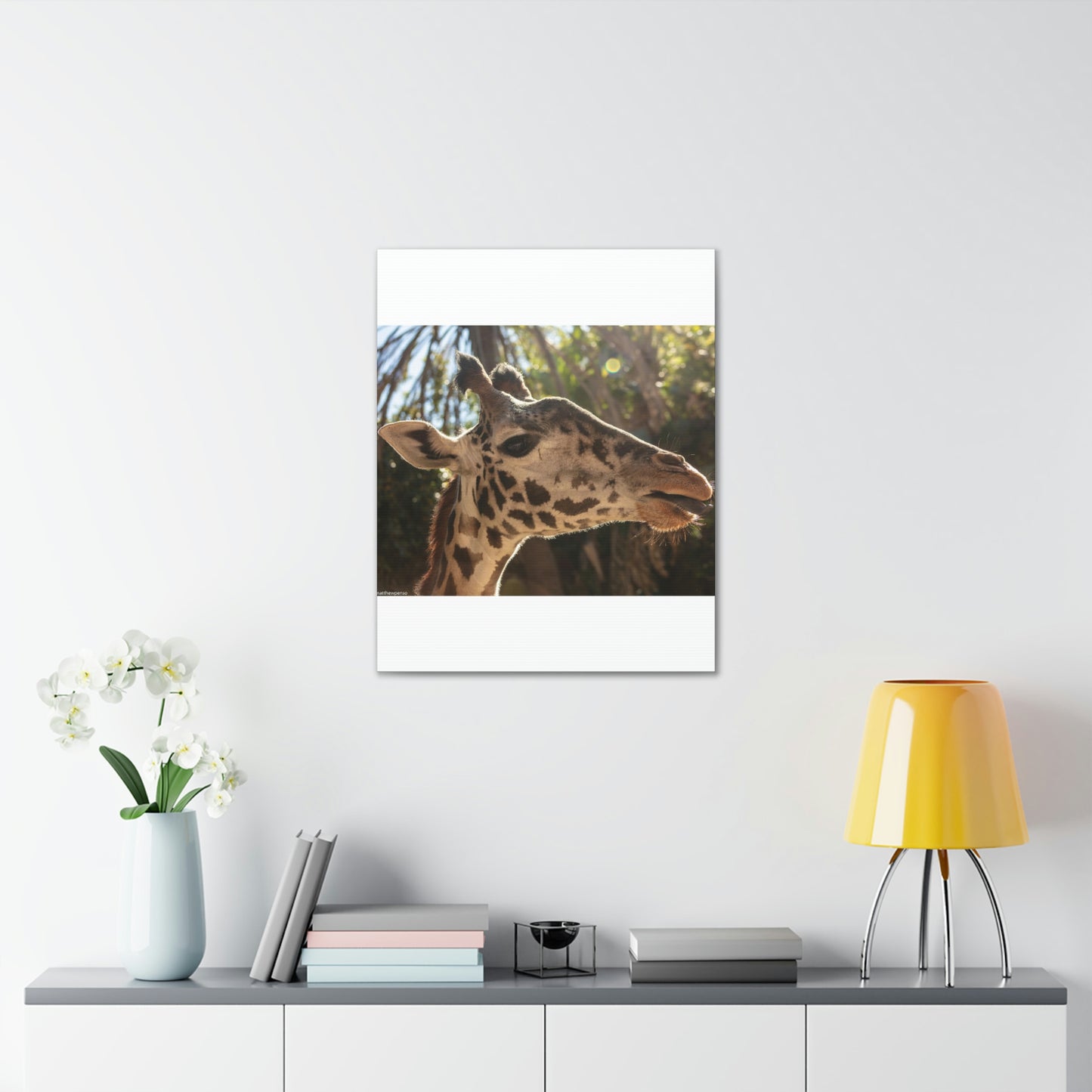 Smiling Giraffe Canvas