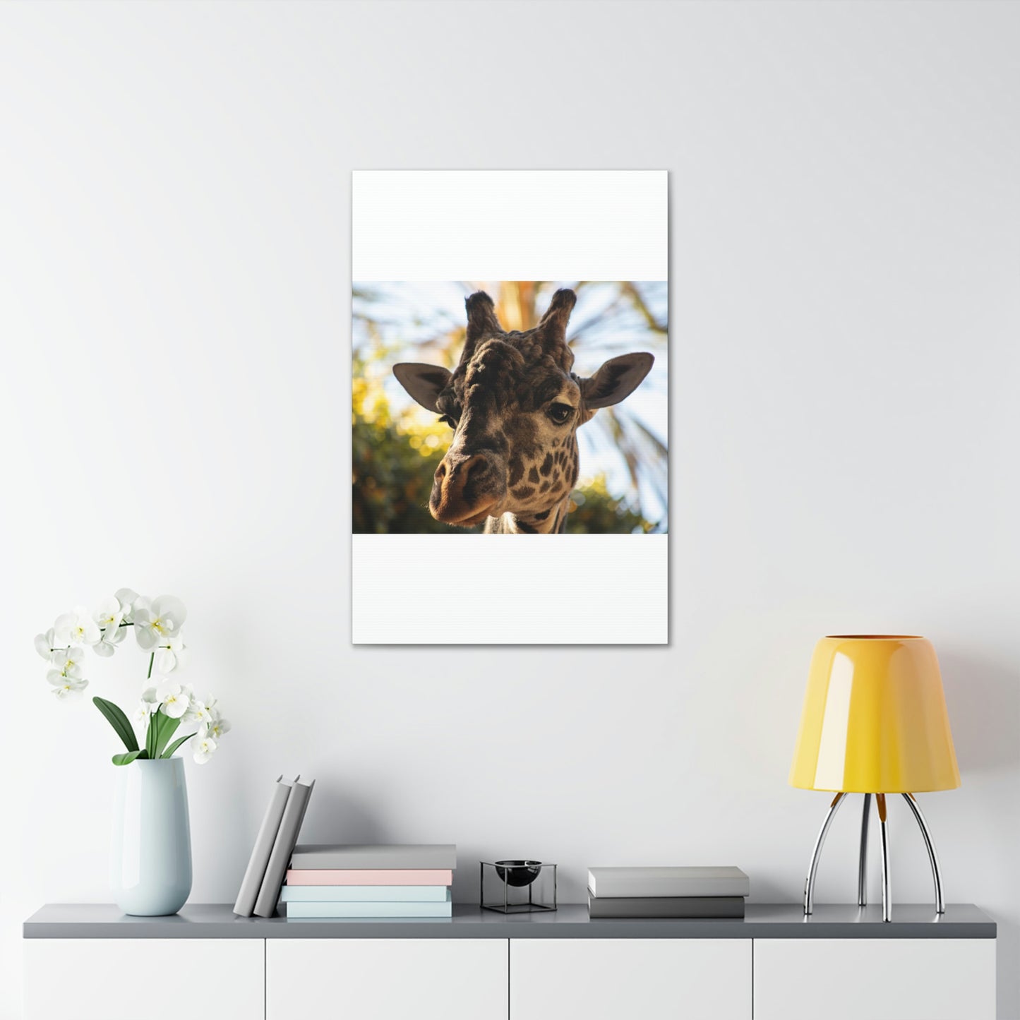 The Giraffe Says Hello Canvas