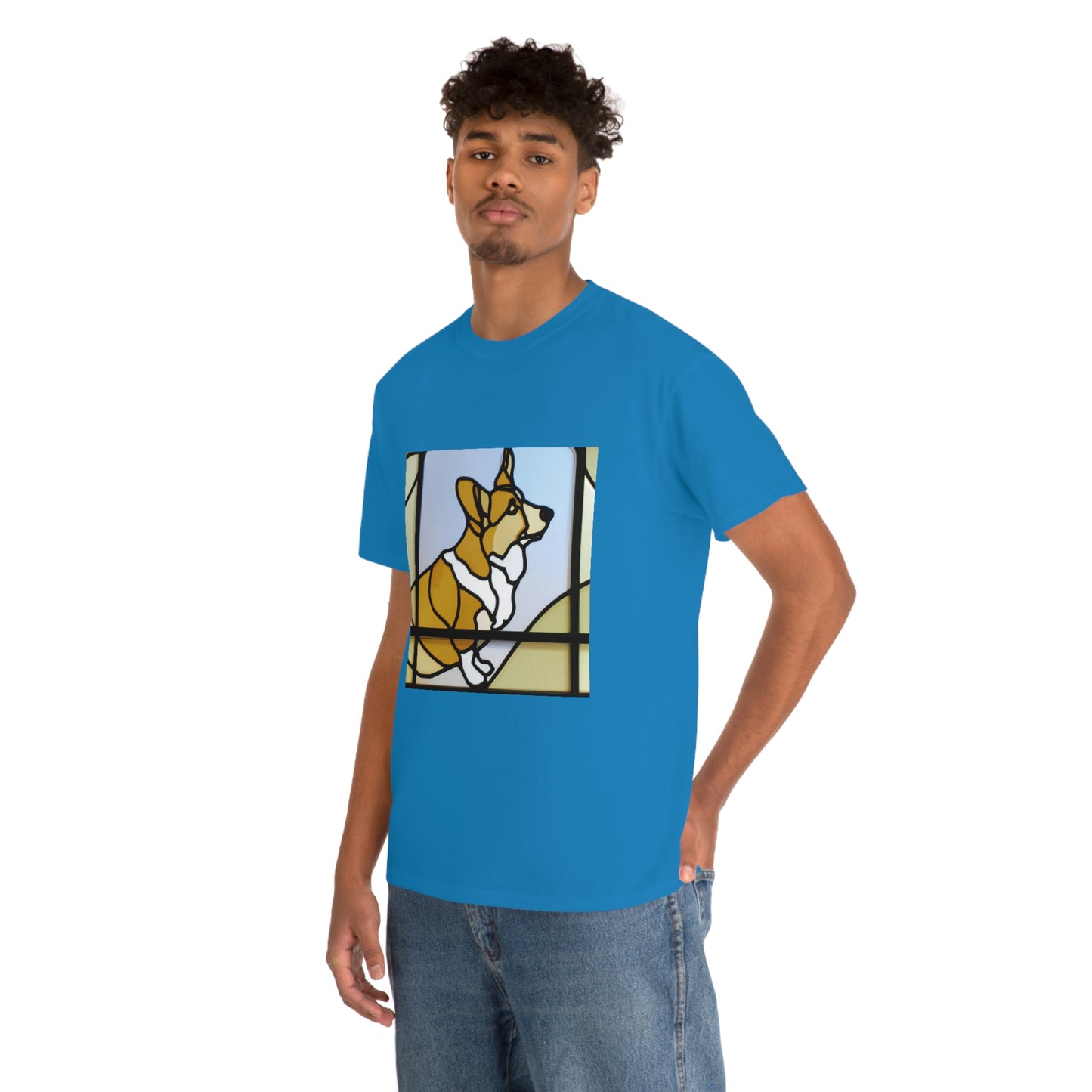 Corgi Stained Glass Tshirt