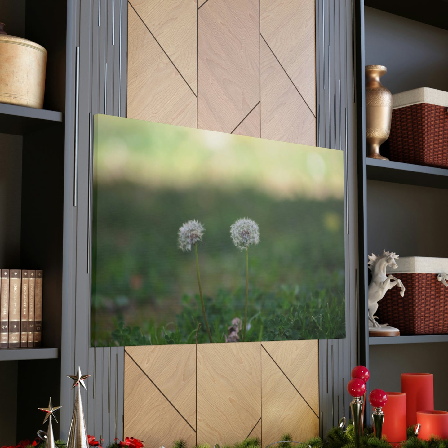 Dandelions Opposing Part 2 Canvas